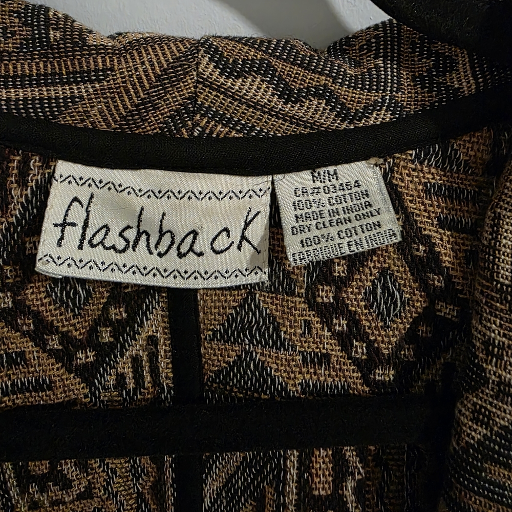 ✨ Flashback Vintage Aztec Cropped Jacket (Medium) ✨ BOHO - Picture 4 of 11